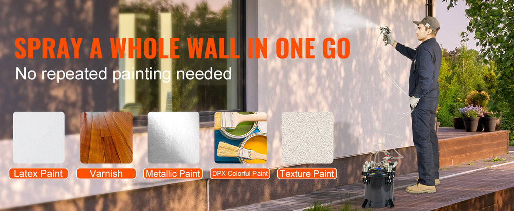 Резервоар под налягане за боя и смола, 10 л