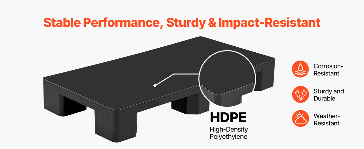Пластмасов палет HDPE, 1 или 2 броя
