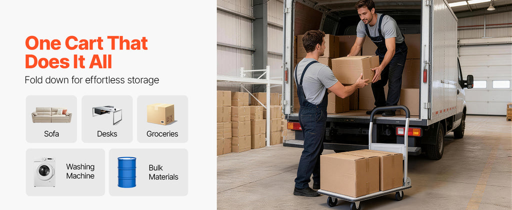 Сгъваема платформена количка, 149,7 или 299,4 кг