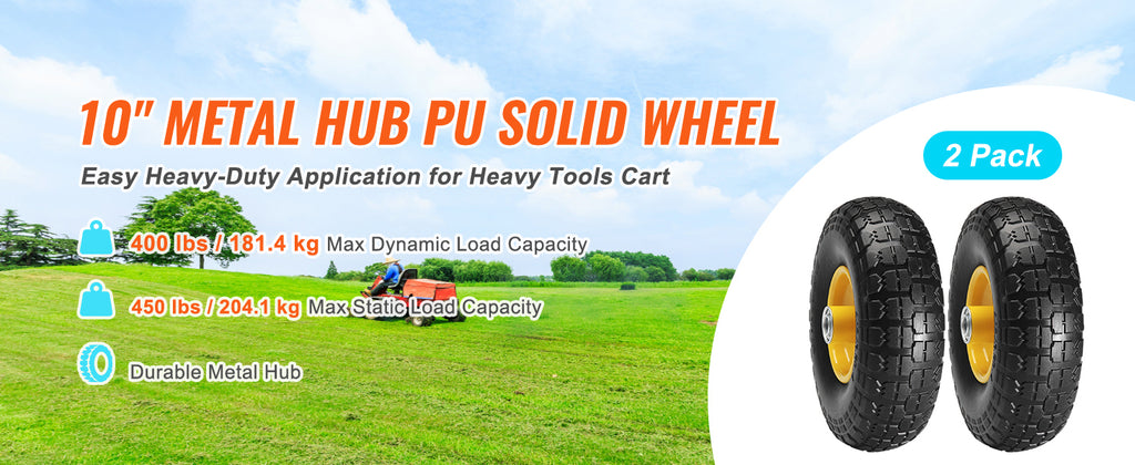 Плътни PU колела Ø254 мм за колички, 2 бр.