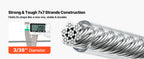 Неръждаемо въже с PVC, около 35,06 или 49,99 м